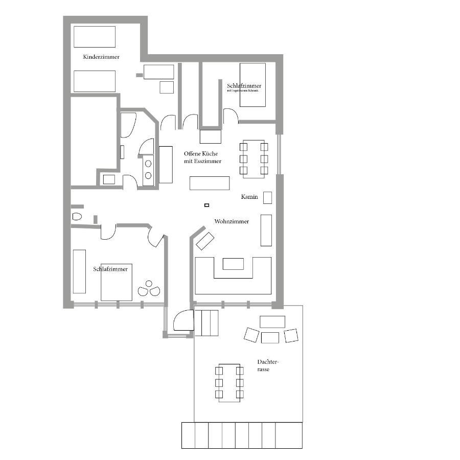 Helle, Offene Dachgeschosswohnung Mit Terrasse Oberloisdorf Eksteriør billede